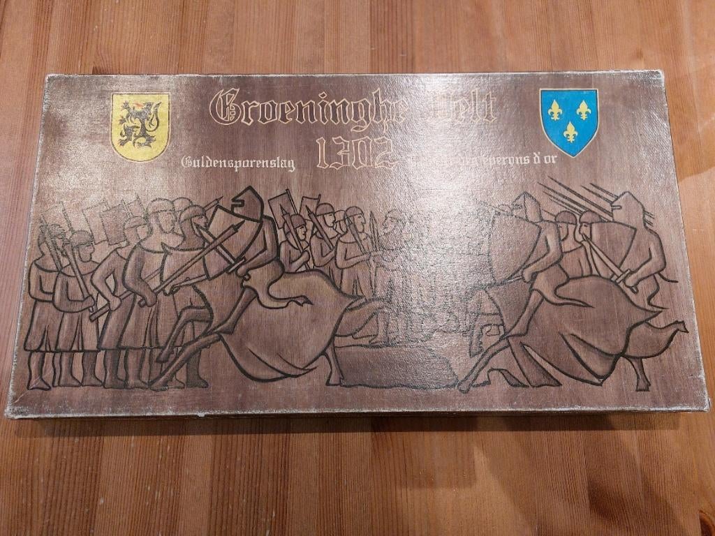 Groeninghe Velt 1302 -  Guldensporenslag spel, Hobby en Vrije tijd, Wargaming, Gebruikt, Historisch, Accessoires, Ophalen