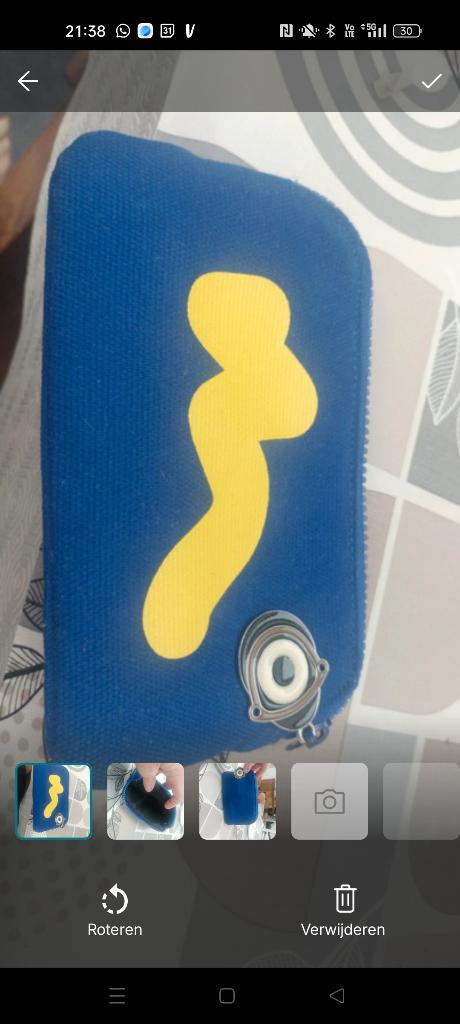 Blauwe etui/make up tasje, Divers, Fournitures scolaires, Enlèvement ou Envoi, Neuf