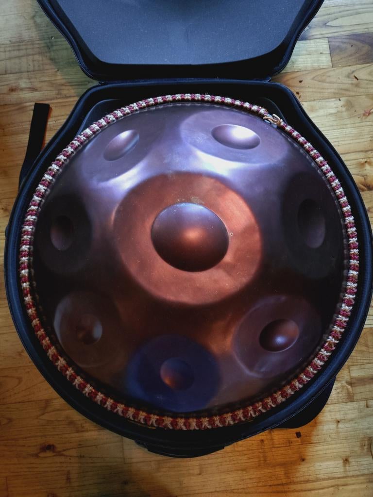 Handpan A2 Kurd 14 noten Mokum instruments, Enlèvement