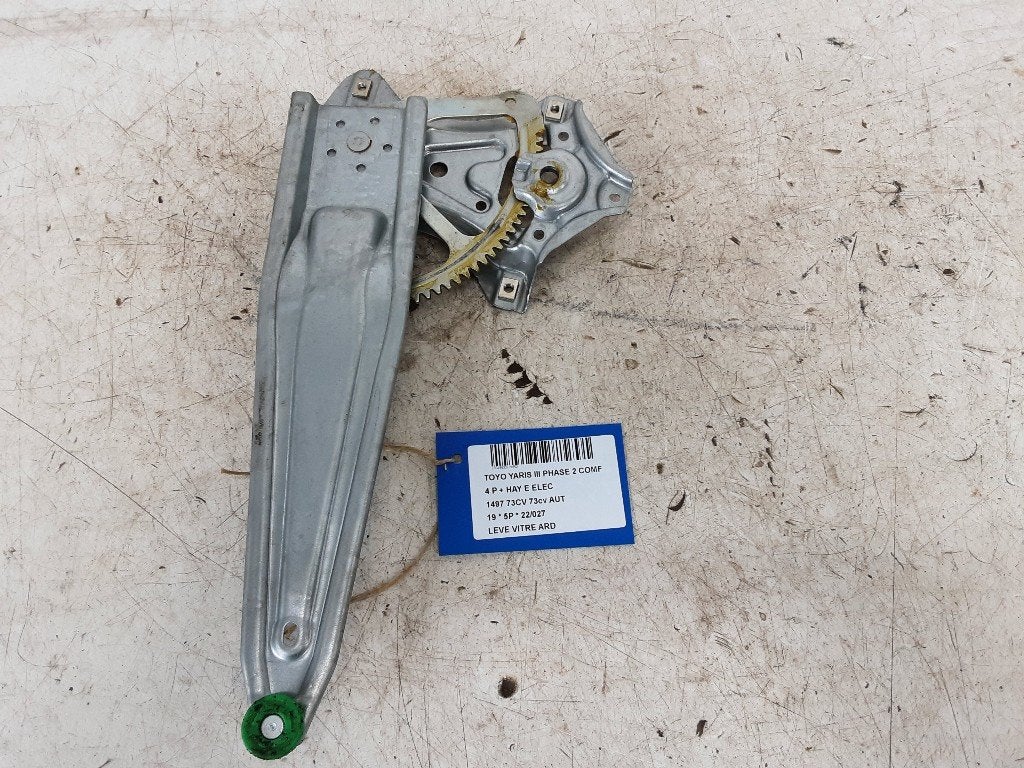 RAAMMECHANIEK RECHTS ACHTER Toyota Yaris III (P13), Gebruikt, Toyota