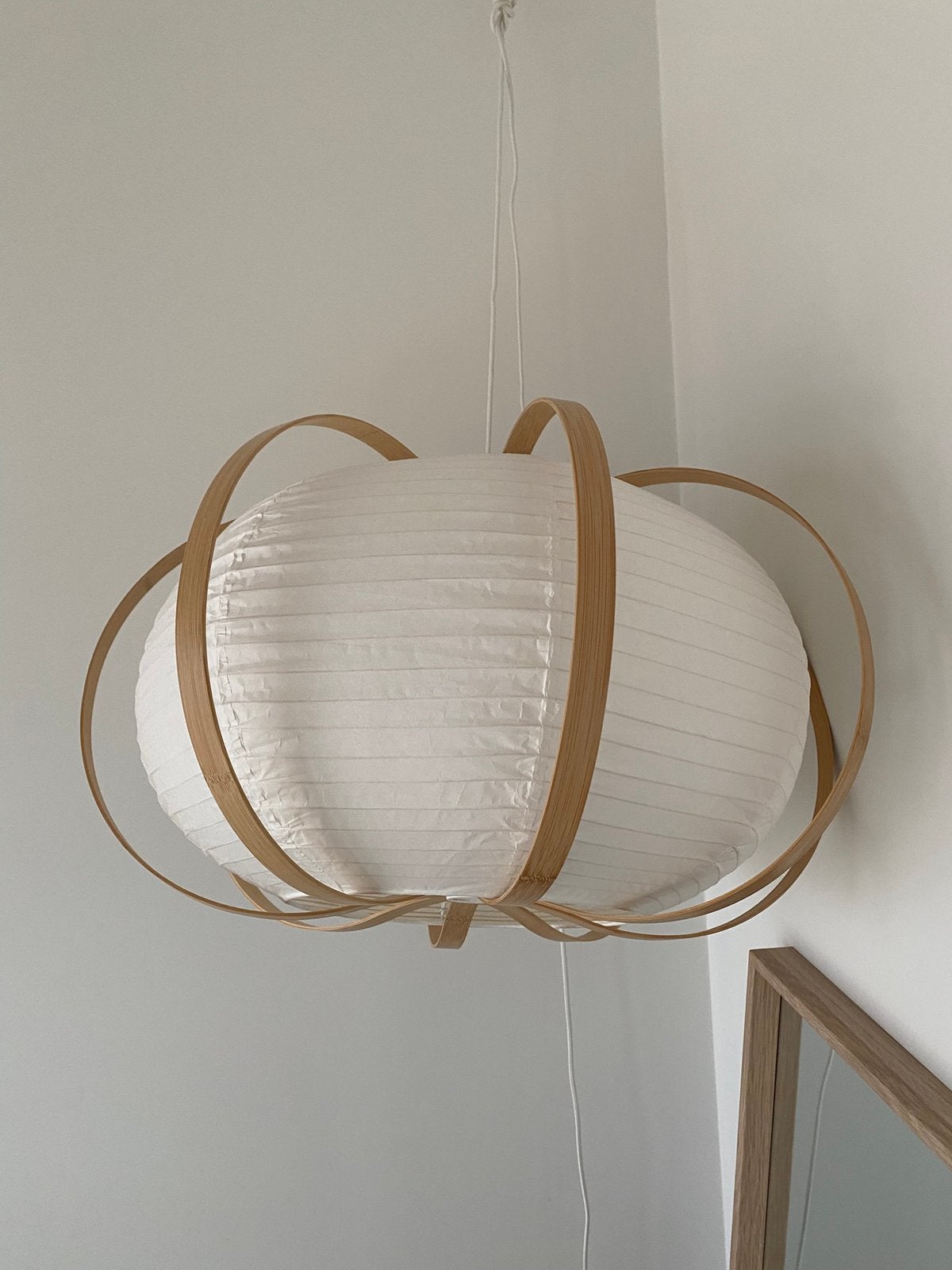Taggtofs hanglamp compleet met snoer en lamp, Huis en Inrichting, Ophalen, Zo goed als nieuw