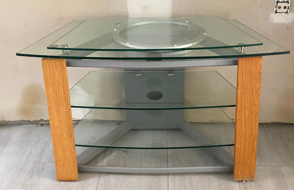 TV tafel met draaitafel, Ophalen, 100 tot 150 cm, 100 tot 150 cm, Zo goed als nieuw