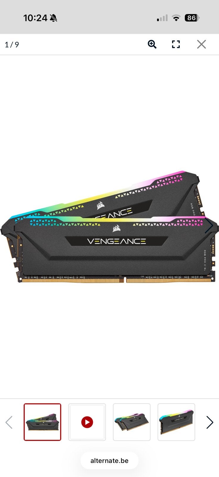 DDR4 32gb 3600mhz, Informatique & Logiciels, Enlèvement, Comme neuf, 32 GB, Gaming