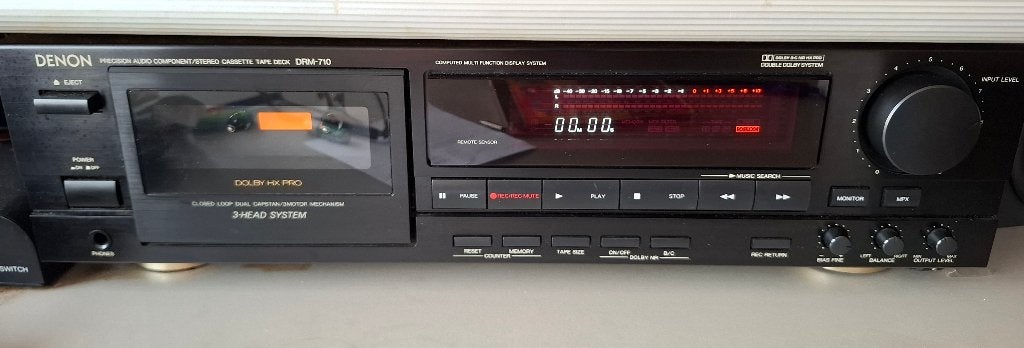 denon cassette speler DRM-850, Audio, Tv en Foto, Cassettedecks, Ophalen of Verzenden, Enkel, Denon