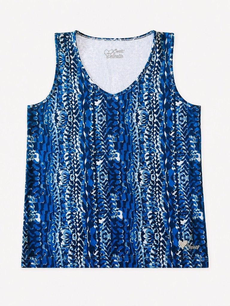 Blauw topje, Blauw, Maat 42/44 (L), Ophalen of Verzenden, Zo goed als nieuw