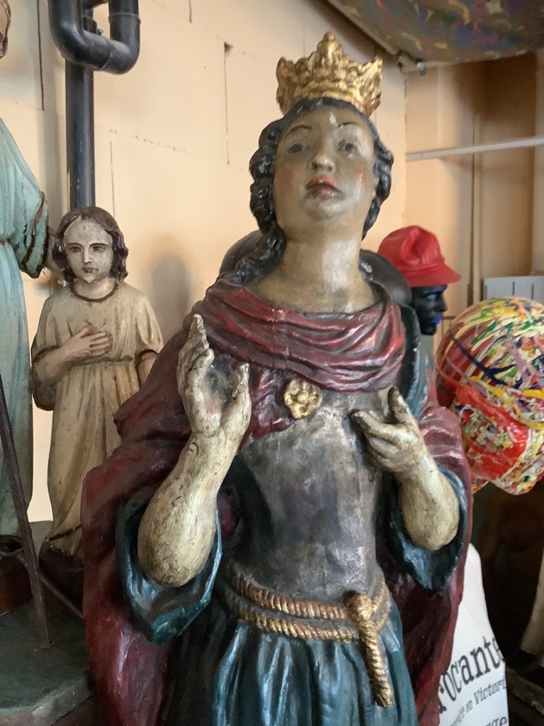 Maria met kroon 17e/18e eeuws ( hout), Ophalen