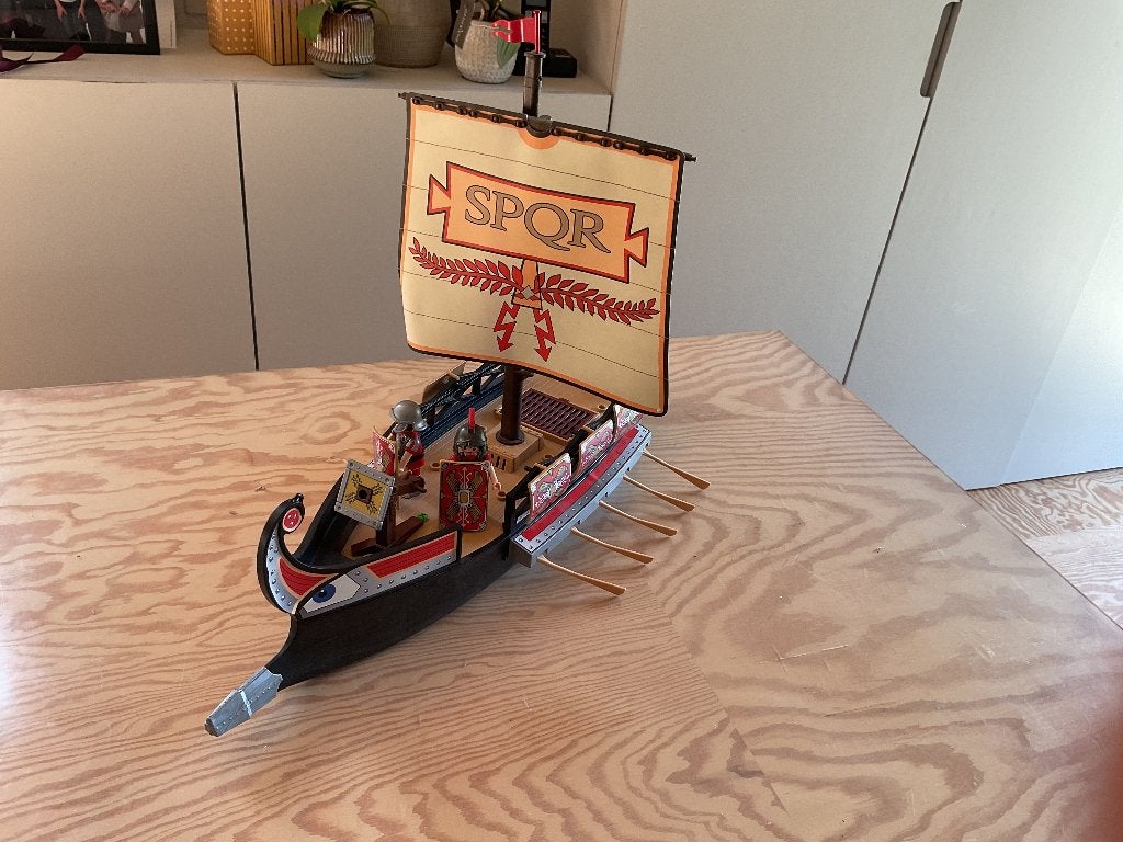 Playmobil Romeinse galei, Kinderen en Baby's, Speelgoed | Playmobil, Gebruikt, Complete set, Boot/Schip, Historisch