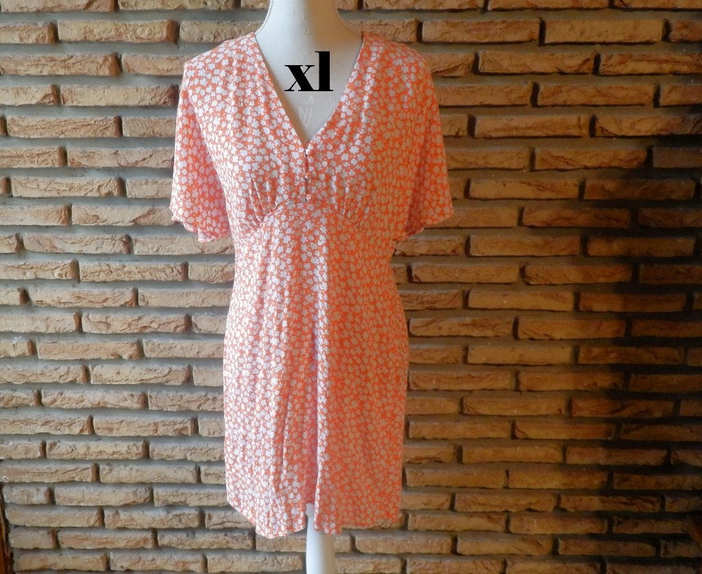 (34)- robe femme t.XL orange  - MNG -, MNG, Maat 42/44 (L), Oranje, Ophalen of Verzenden