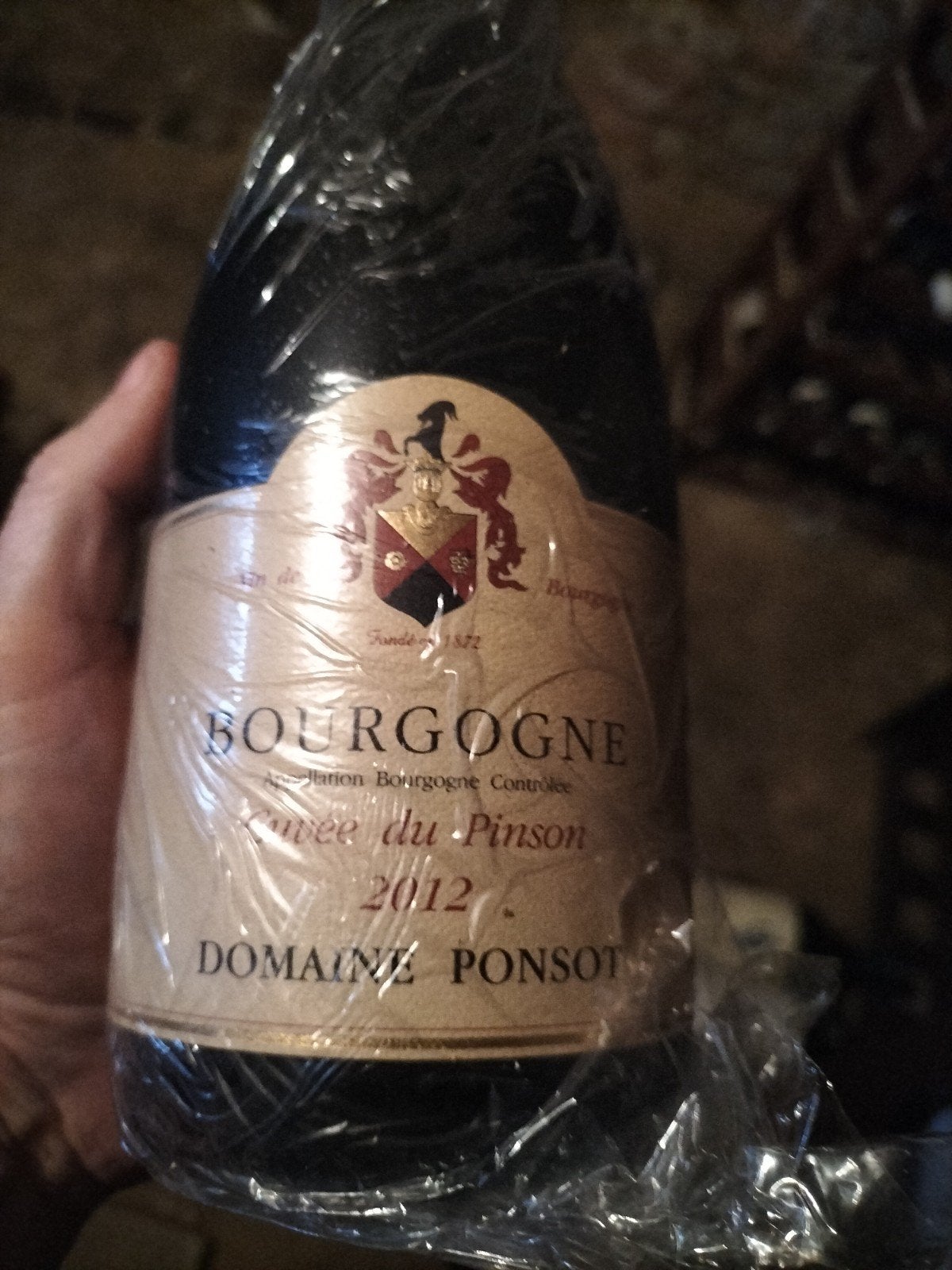 Ponsot (Domaine. 4 bourgogne 2011/2012 cuvée du pinson, Enlèvement