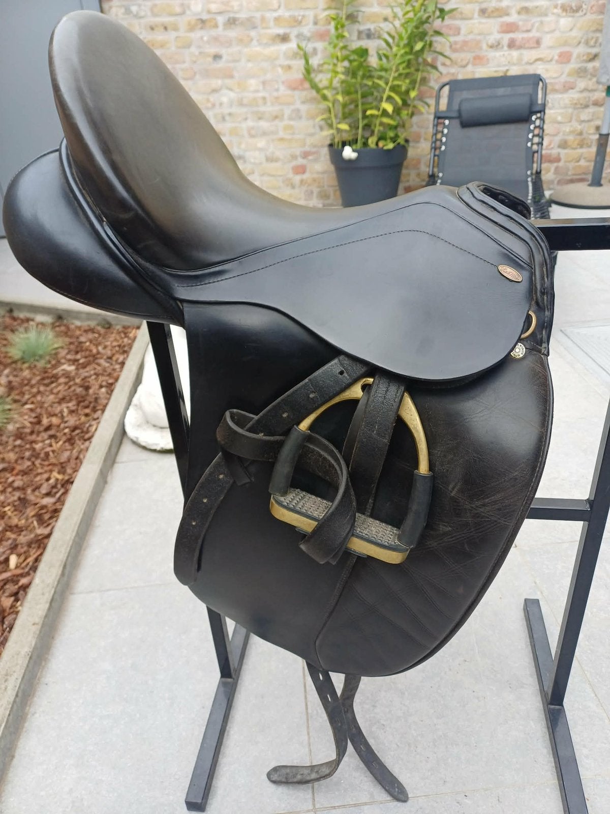 Dressuurzadel 17,5”, Dieren en Toebehoren, Ophalen, L (17.5 inch), Gebruikt, Dressuur