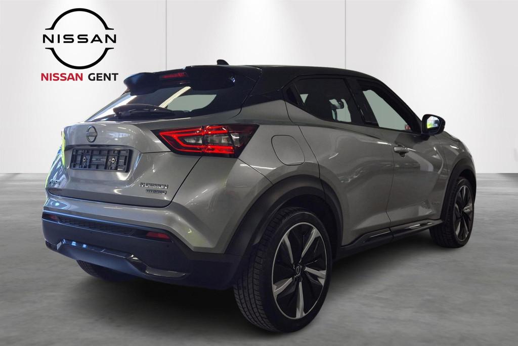 Nissan Juke 1.6 Hybrid 145 N-Design Automaat/Apple Carplay e, Auto's, Stof, Gebruikt, 4 cilinders, https://public.car-pass.be/vhr/b8762fa7-2e2d-4a82-a4a2-44d00e0d2d34