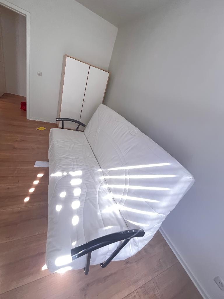 slaapbank click clac 140x200, 2 lattenbodems, Huis en Inrichting, Zetels | Zetels, Gebruikt, Rechte bank, Driepersoons, 200 tot 250 cm