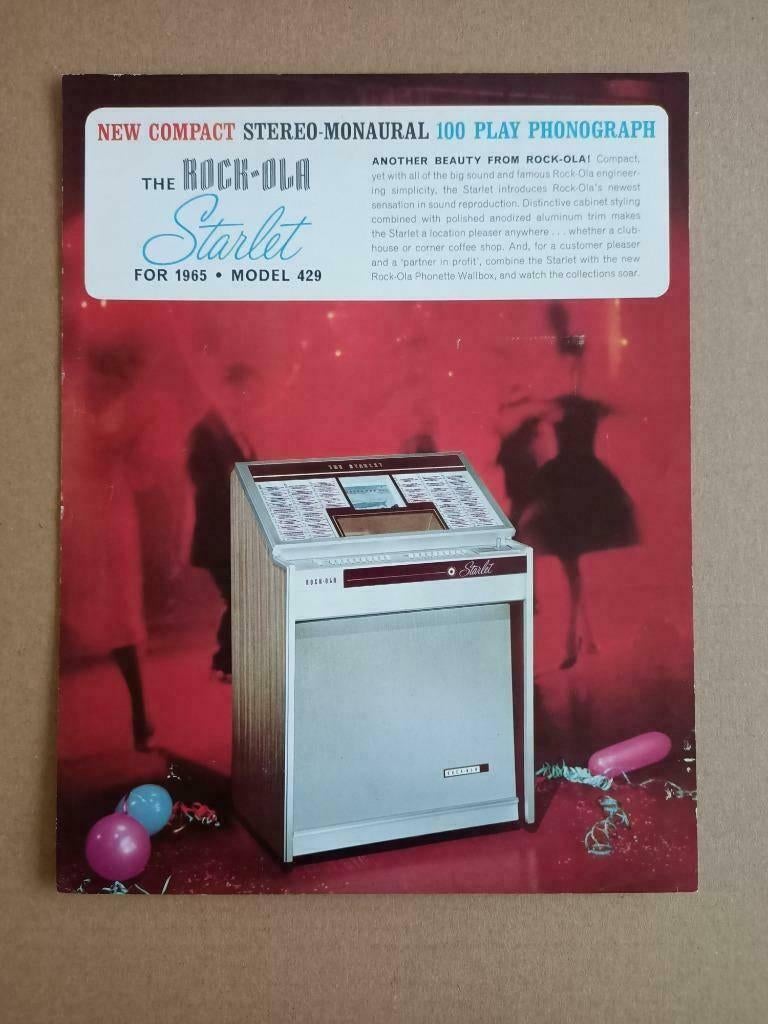 Flyer: Rock-Ola 429 Starlet (1965) jukebox, Verzenden