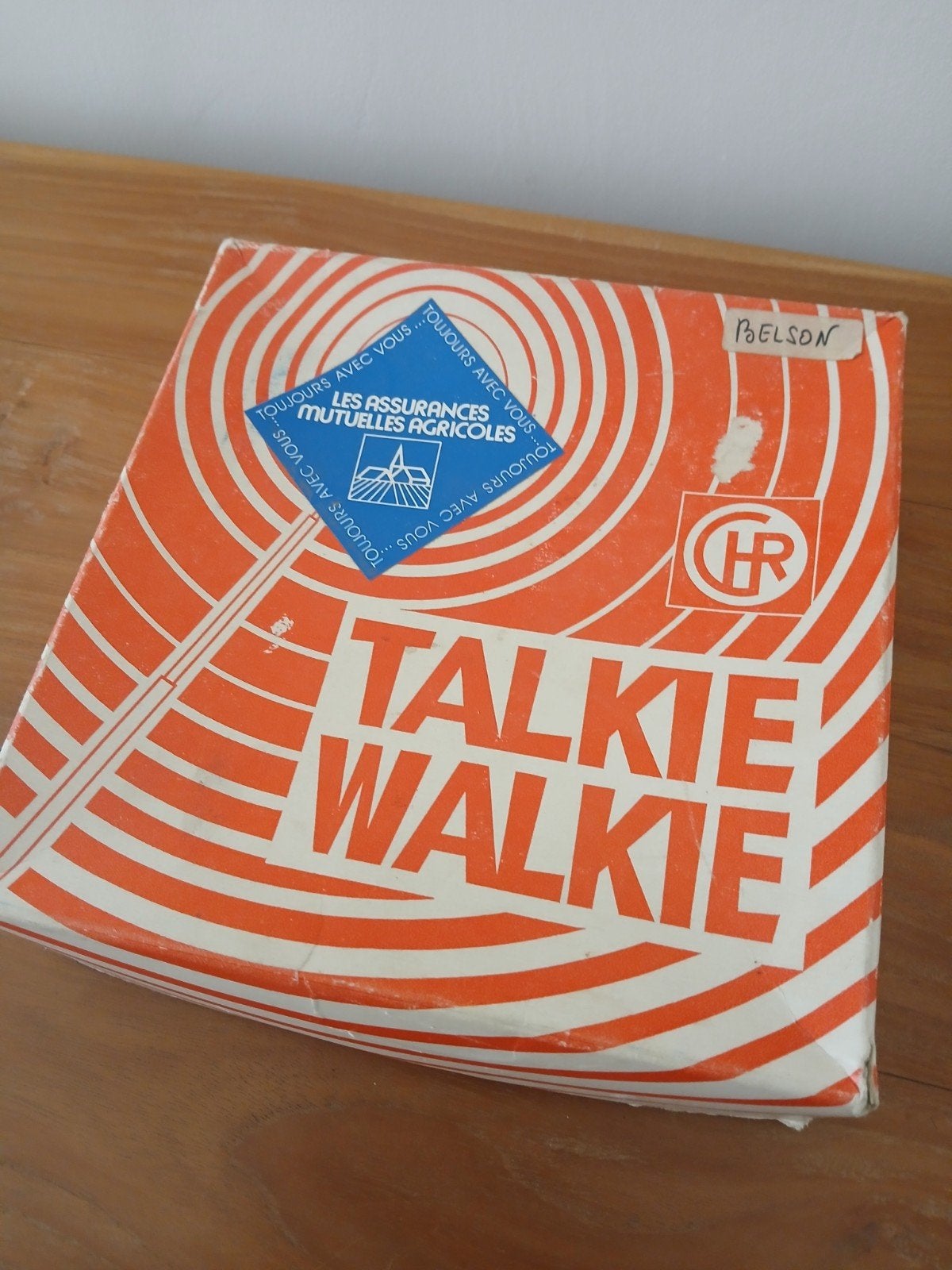 talkie walkie vintage belson, Nieuw, Ophalen of Verzenden, Portofoon of Walkie-talkie, Met broekklem