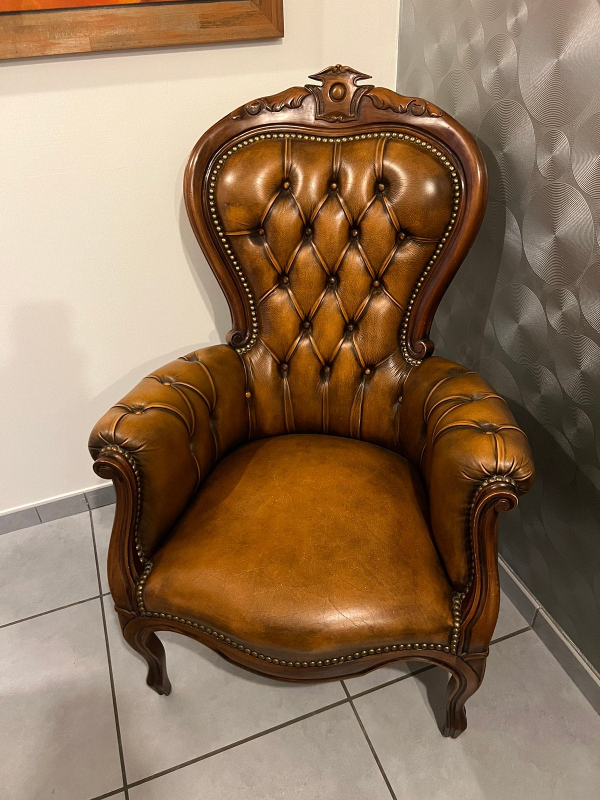 Fauteuil cuir vintage, Enlèvement