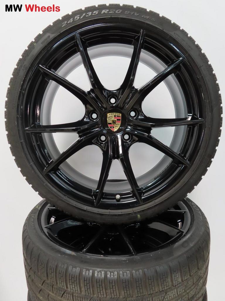 Porsche 20 inch 911 991.2 MKII 4 en 4S velgen winterbanden, Auto-onderdelen, Banden en Velgen, Gebruikt, -, -, Banden en Velgen