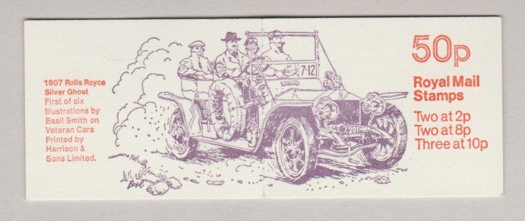GB 1979 50p Booklet SG FB10B 1907 Rolls-Royce **, Verzenden, Postfris