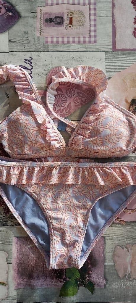 Bikini met bloemen print shiwi maat 164, Meisje, Sport- of Zwemkleding, Ophalen of Verzenden, Zo goed als nieuw