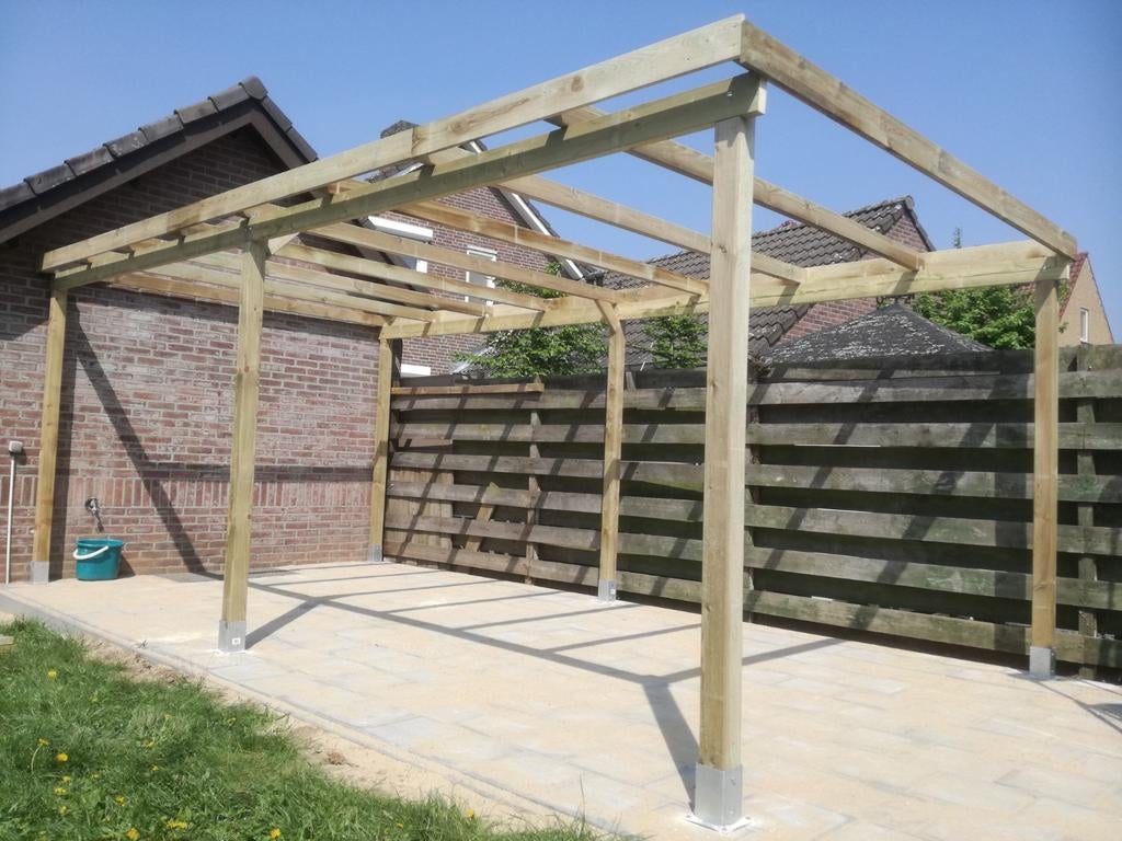 Carport of muuraanbouw of pergola, Tuin en Terras, Ophalen, Nieuw, Carport