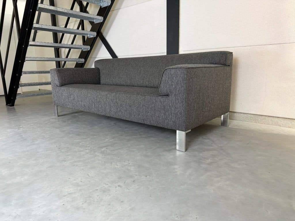 Pode Edit — Gris foncé — Comme neuf, Leolux Artifort Harvink, 200 à 250 cm, Banc droit, Comme neuf