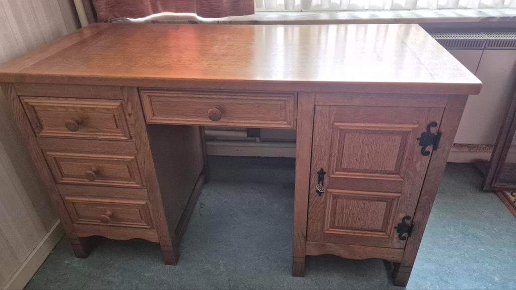 Bureau (eik)in perfecte staat!, Antiquités & Art, Enlèvement