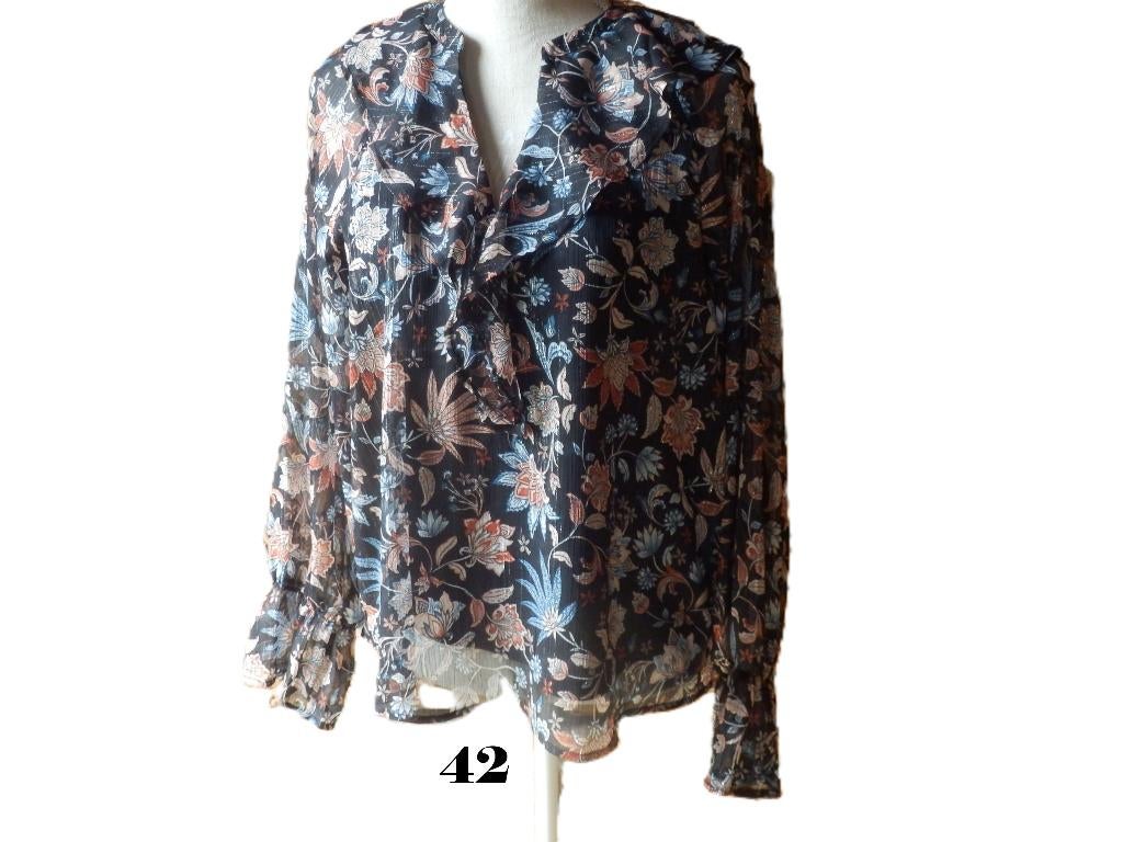 (178) - blouse femme t.XL noir - gemo -, Kleding | Dames, Gemo, Zwart, Maat 42/44 (L), Ophalen of Verzenden