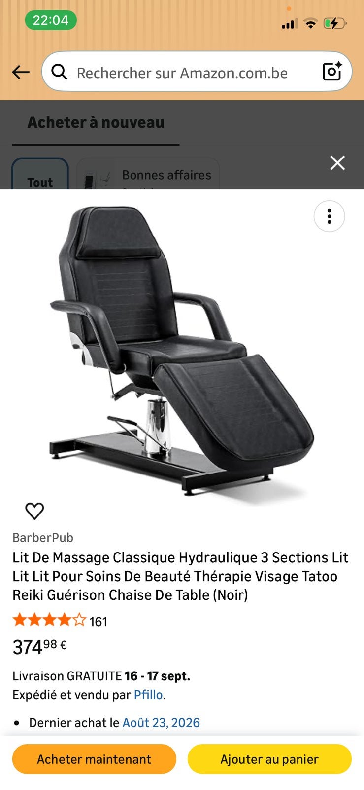 Lit professionnel de beauté et de massage, Maison & Meubles, Enlèvement ou Envoi