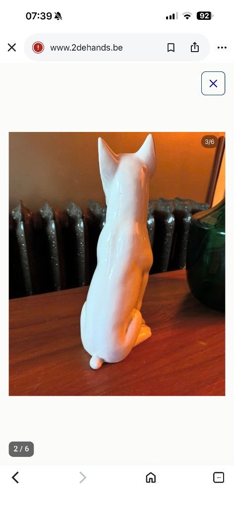 Vintage hond Made in Italy, Antiek en Kunst, Ophalen of Verzenden