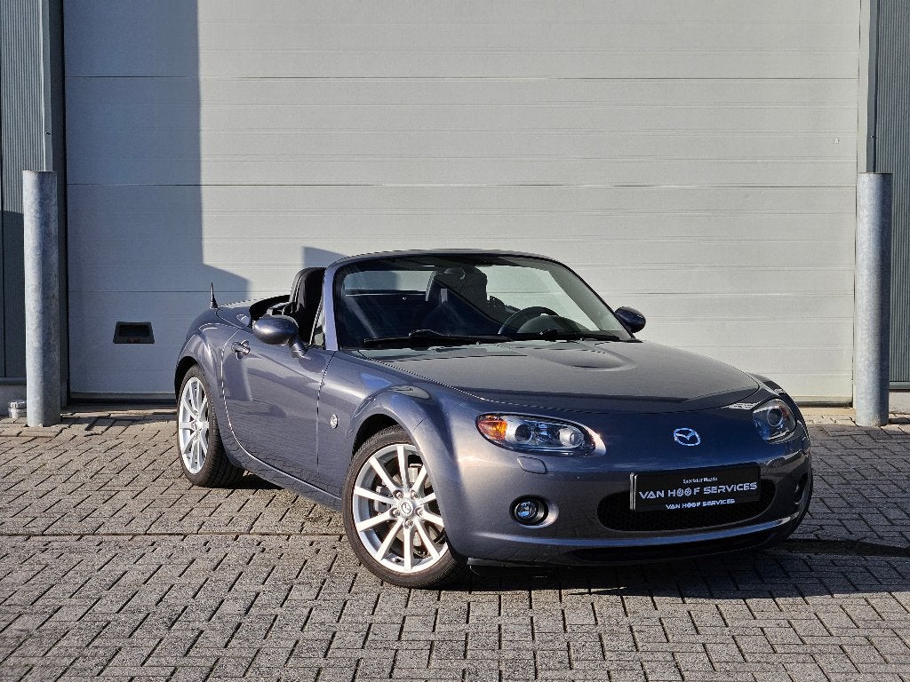 Mazda MX-5 NC Roadster Coupé 2.0i 16v Sport, Autos, Argent ou Gris, Entreprise, 2 places, Noir