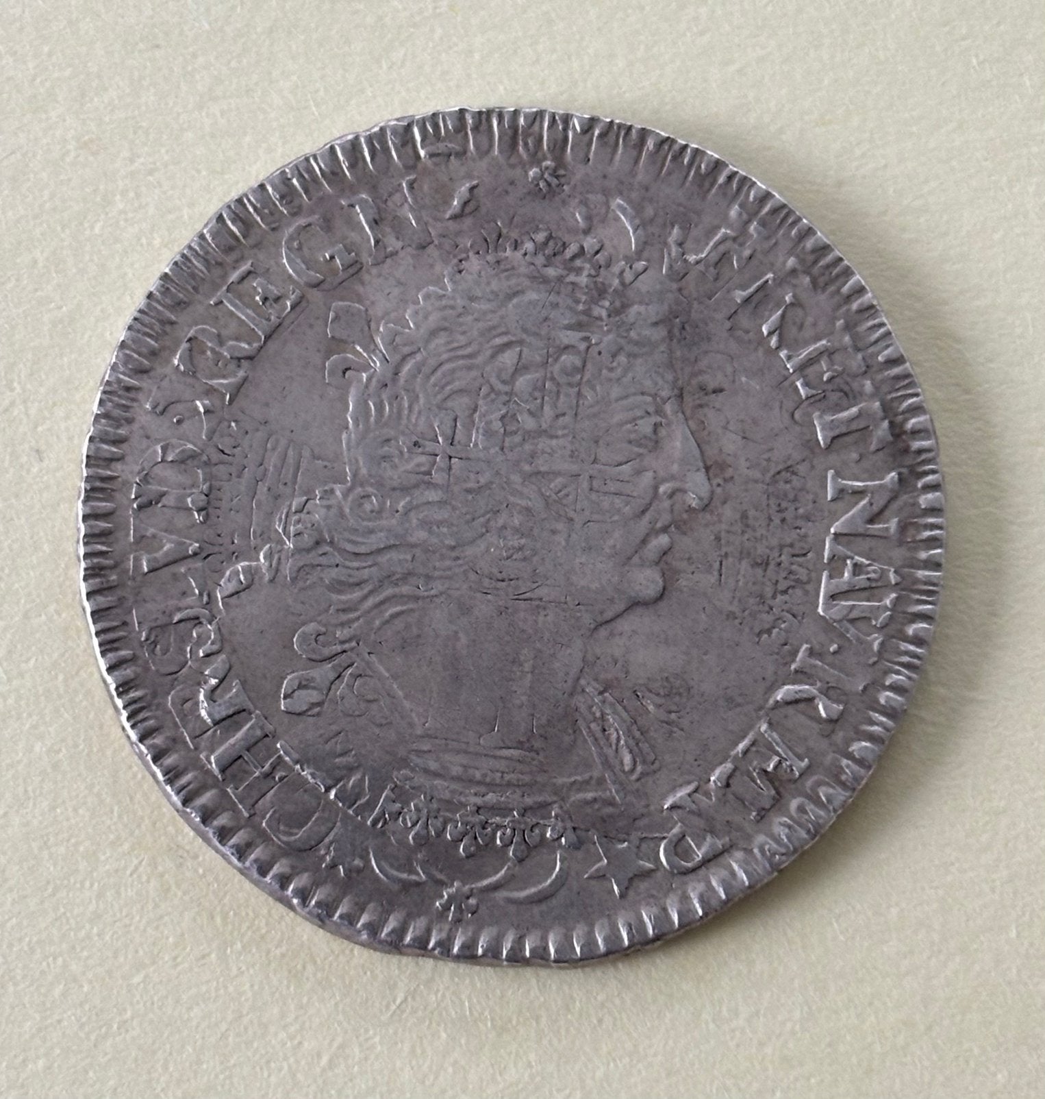 Surfrappe 1/2 écu aux palmes sur 1/2 écu aux 8 L !!, Enlèvement ou Envoi, France, Monnaie en vrac, Argent
