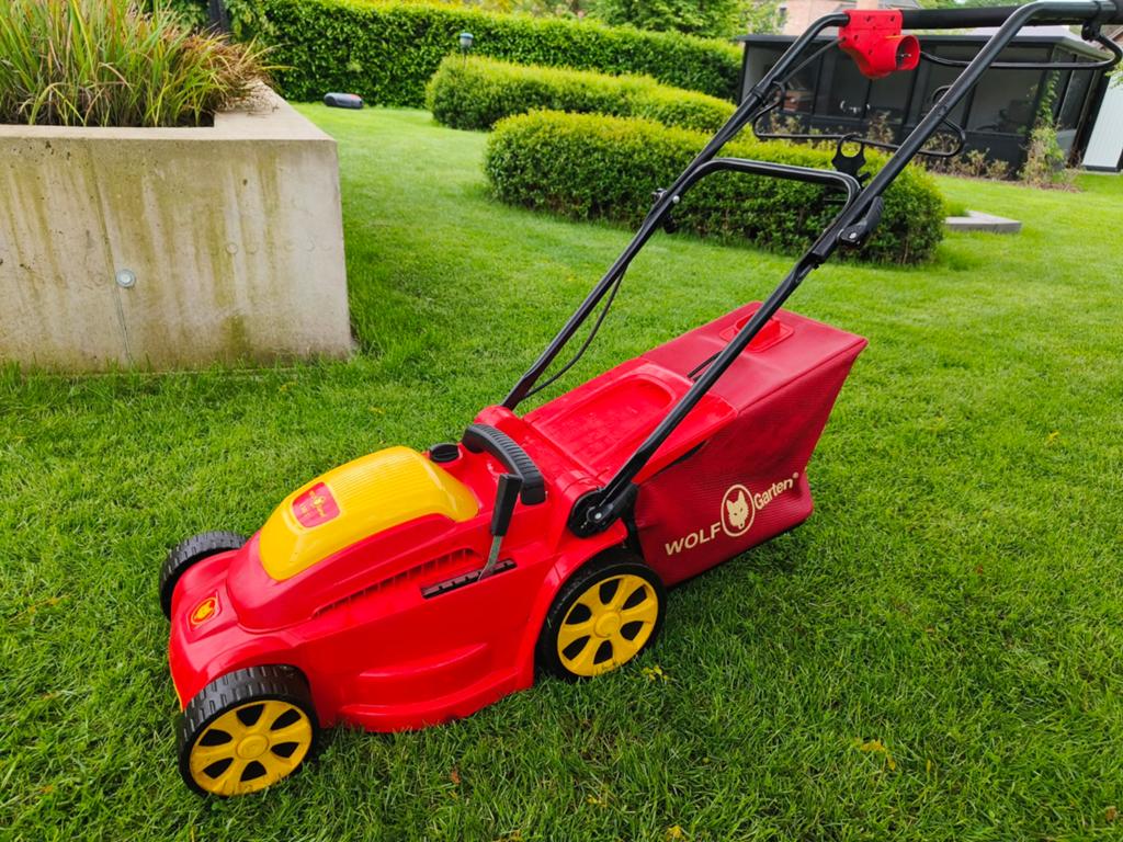 Betrouwbare Wolf-Garten A 340 E Elektrische Grasmaaier – In, Ophalen, Elektrische grasmaaier, Opvangzak