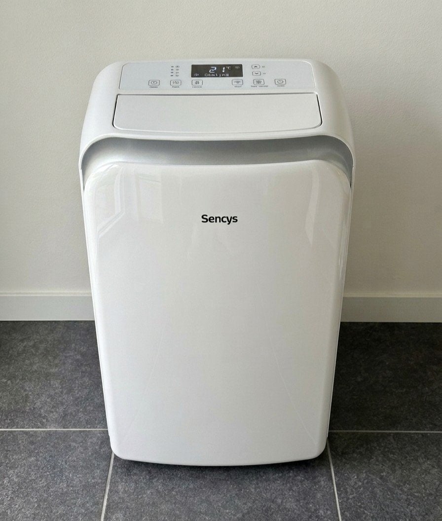 Airco Sencys 12000BTU inclusief Raamdoorvoer-set, Elektronische apparatuur, Airco's, Ophalen, Timer, 3 snelheden of meer, Zo goed als nieuw