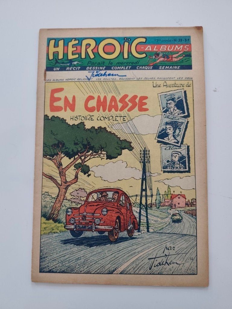 HÉROÏC-ALBUMS n32 – "En chasse", Livres, Enlèvement ou Envoi, Jidehem, Une BD, Utilisé