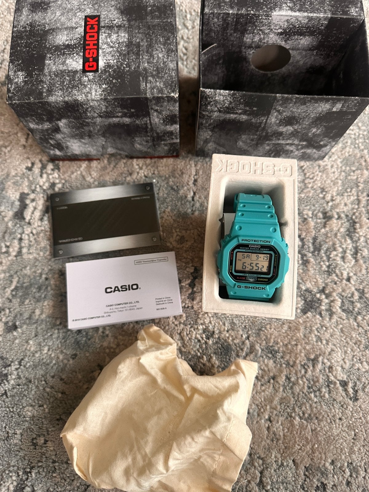 Casio G-Shock DW-5600EP-2DR turkoois — nieuw met doos, Ophalen of Verzenden, Nieuw