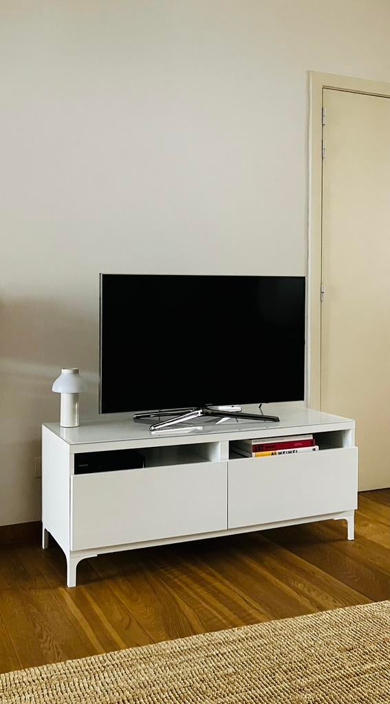 IKEA tv-kast wit hoogglans - zeer goede staat, Enlèvement, Comme neuf