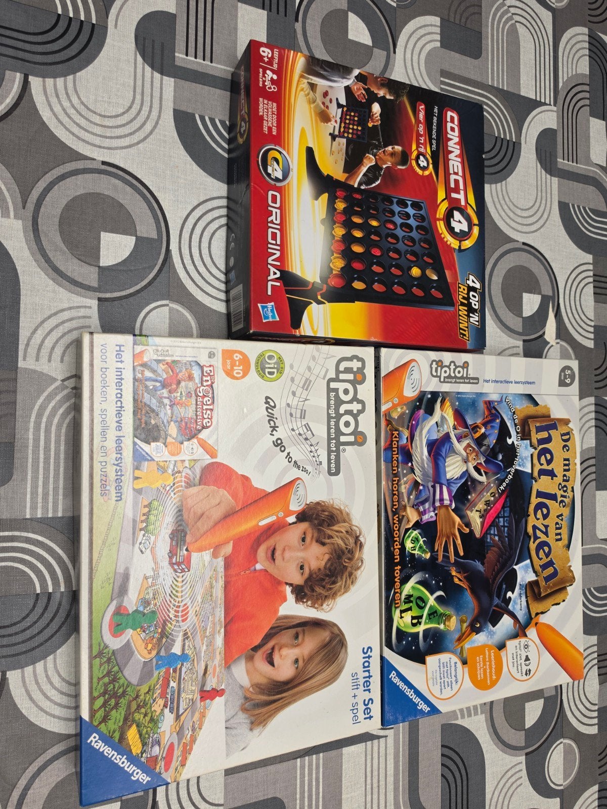 Tiptoi Starter Set + Extra Tiptoi Spel + Connect 4 Original, Enlèvement