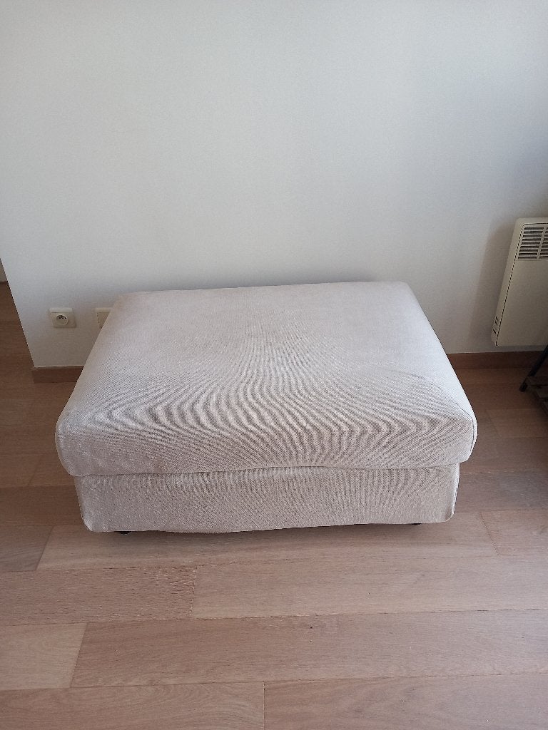 Voetenbank met opberger (Ikea) – Frame zo goed als nieuw, Huis en Inrichting, Ophalen, 75 tot 100 cm, Zo goed als nieuw, Rechthoekig