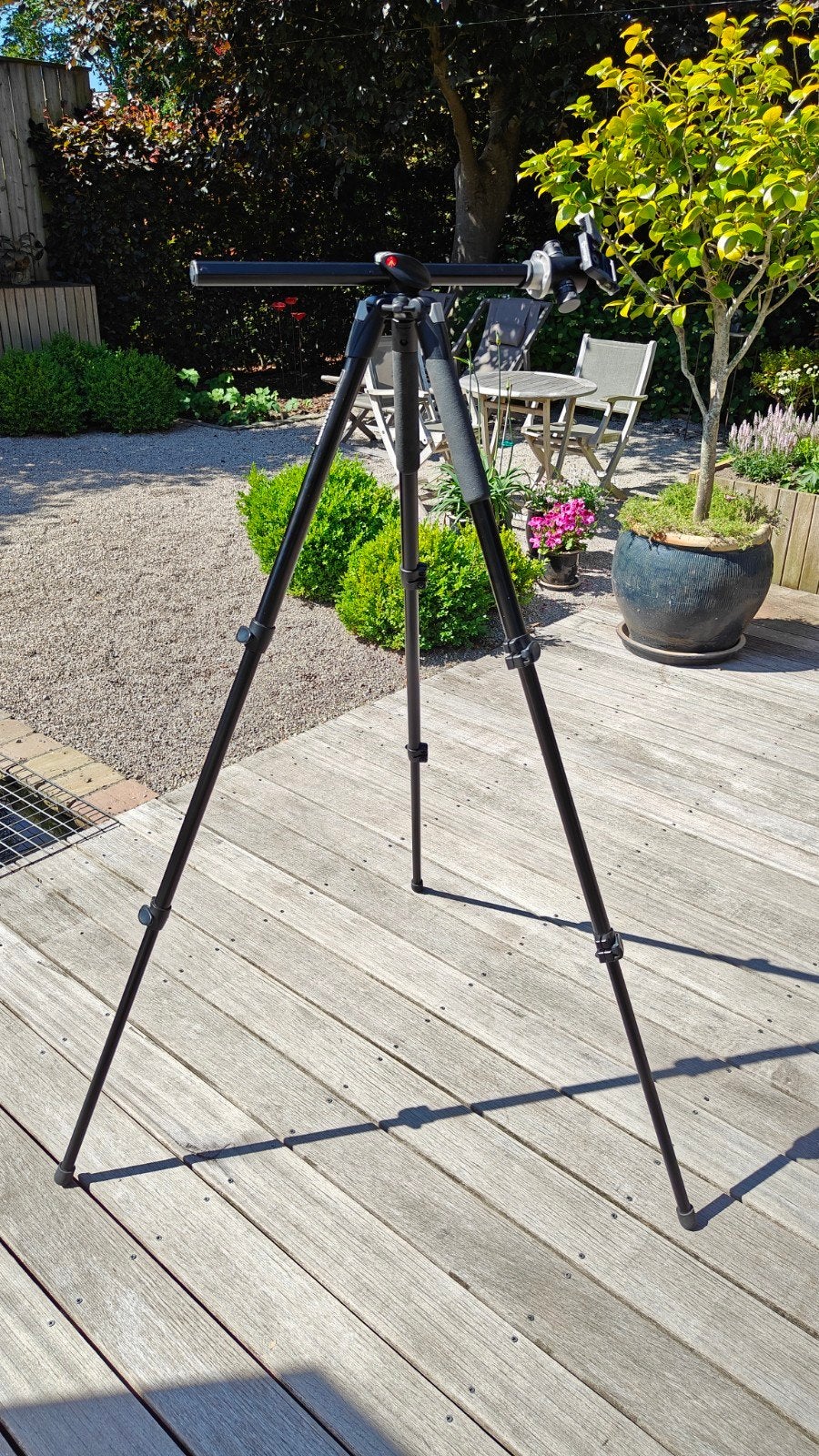 Manfrotto 055XPROB/inclusief GIOTTO BALHOOFD, Audio, Tv en Foto, Fotografie | Statieven en Balhoofden, Ophalen