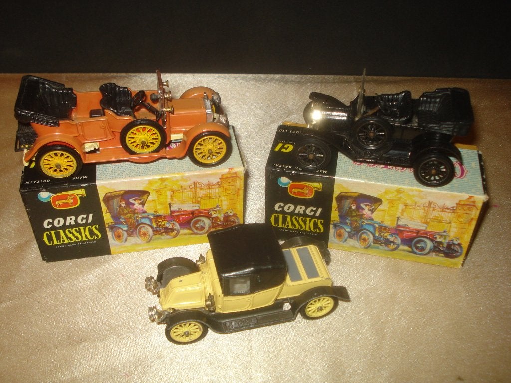 CORGI CLASSICS Lot de 3 Anciennes Oldtimers Neuves + Boîtes, Enlèvement ou Envoi, Comme neuf, Voiture, Corgi