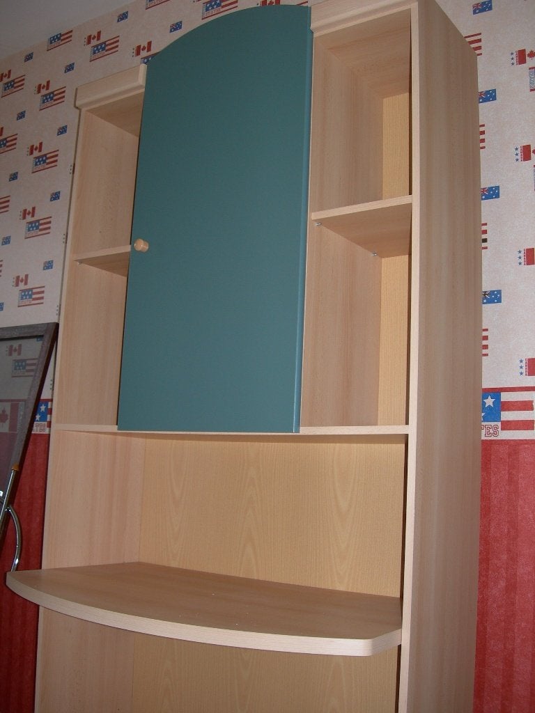 Bureaukast, Huis en Inrichting, Bureaus, Gebruikt, Spaanplaat of MDF, Beige, Ophalen