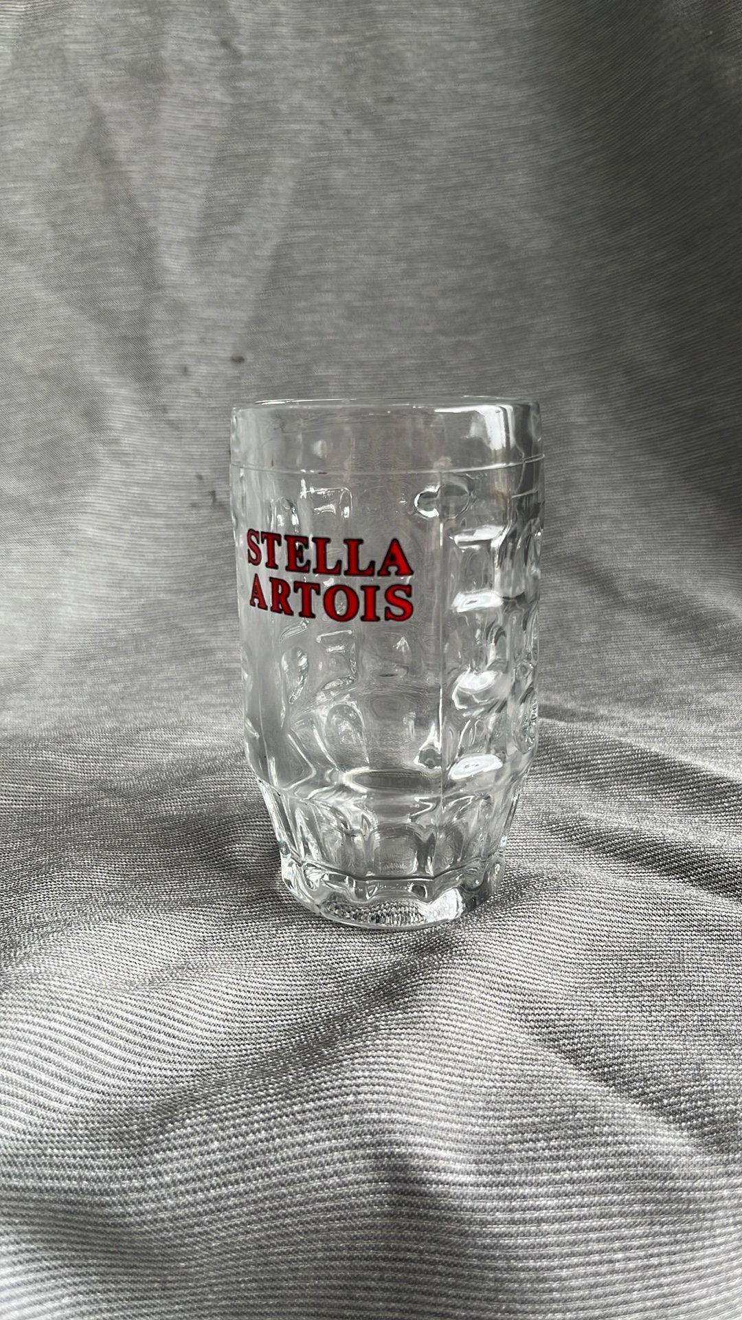 Stella artois glazen biermok, Verzamelen, Ophalen of Verzenden, Zo goed als nieuw, Bierglas