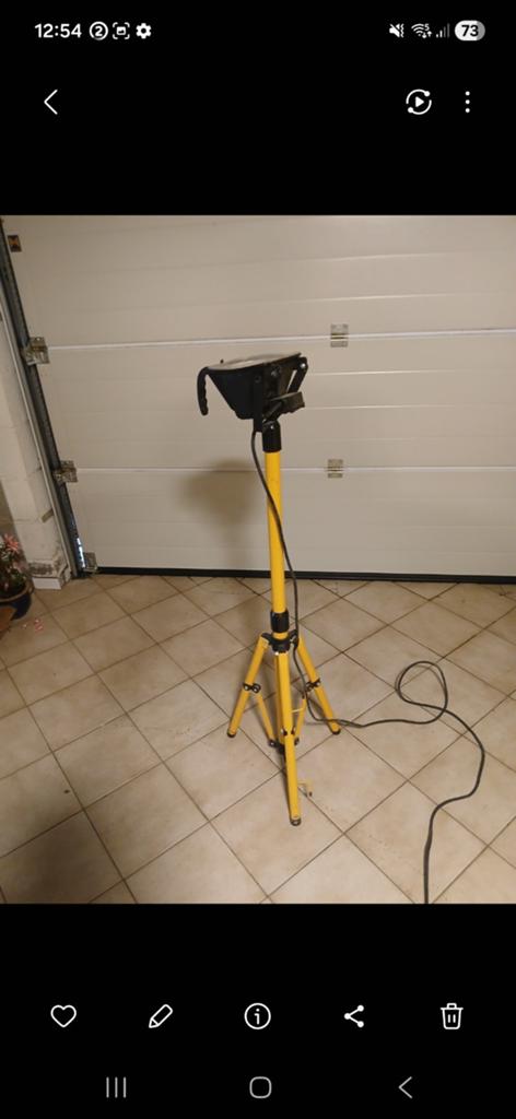 Werflamp op statief, Doe-het-zelf en Bouw, Ophalen