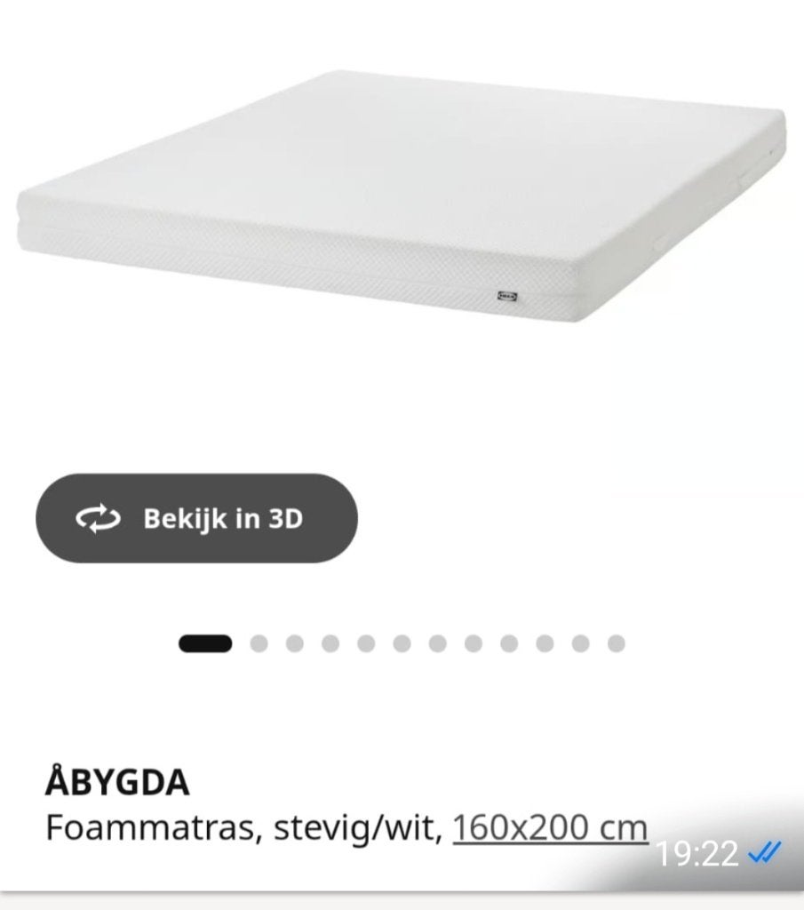Nieuwe, ongebruikte matras, Huis en Inrichting, Slaapkamer | Matrassen en Bedbodems, Ophalen, Matras, 200 cm, 160 cm