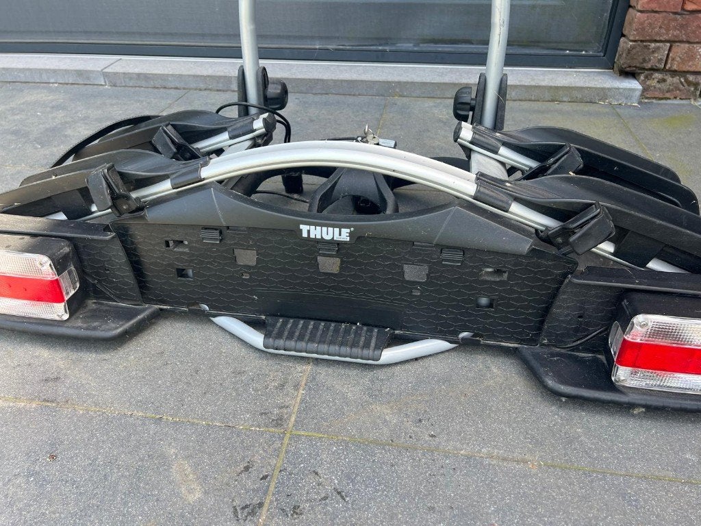 Thule EuroWay 921 fietsendrager voor trekhaak – 2 fietsen, Auto diversen, Fietsendragers, Gebruikt, Trekhaakdrager, 2 fietsen