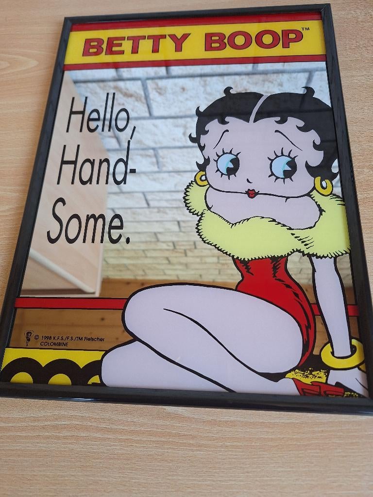 Betty Boop spiegel „Helo Hand Some” 1998, Ophalen of Verzenden, Nieuw, Mens