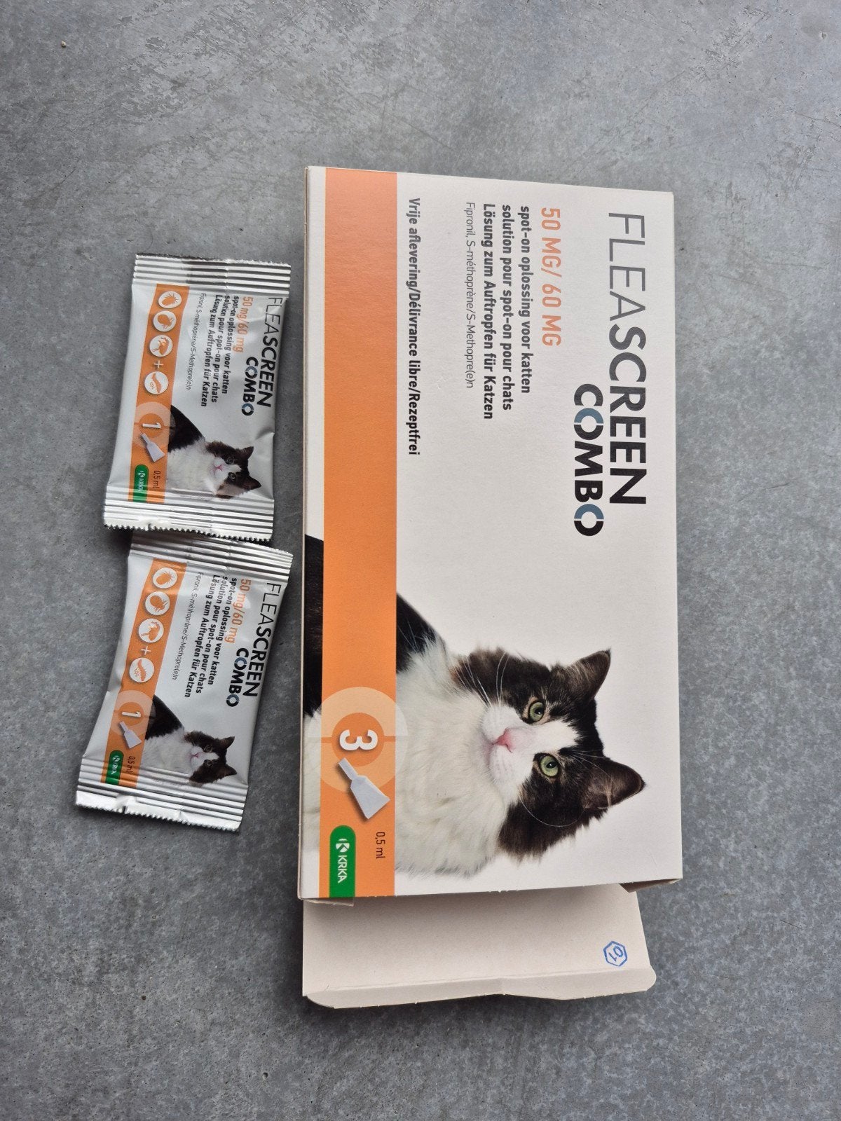 Fleascreen Combo voor katten, 2 dosissen, Ophalen, Nieuw
