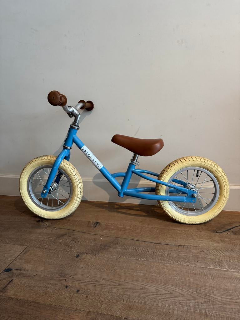 Veloretti loopfiets Havana Blue, Fietsen en Brommers, Fietsen | Kinderfietsjes, Gebruikt, Minder dan 16 inch, Ophalen
