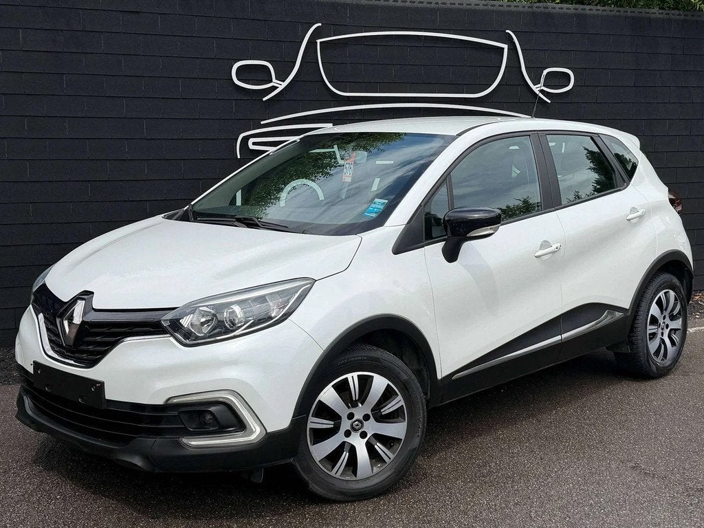 Renault Captur 0.9+BLANC NACRE+NAVI+AIRCO+JANTES+EURO 6B, Auto's, Renault, 898 cc, Stof, Gebruikt, Euro 6