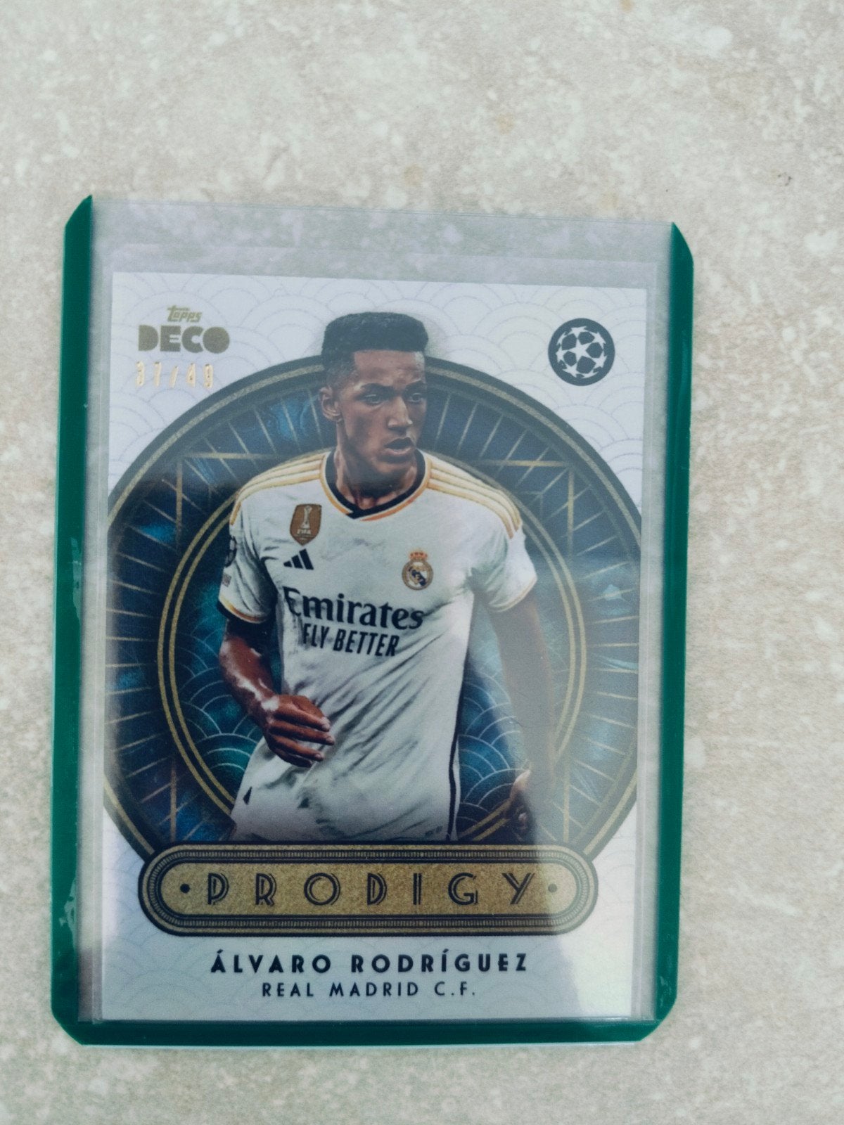 Topps deco Alvaro Rodriguez Real Madrid 37/49 genummerd, Verzamelen, Ophalen of Verzenden