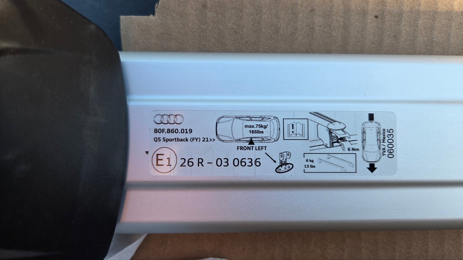 Originele dakdragers Audi Q5 2021 nieuw-ongebruikt, Auto diversen, Ophalen, Nieuw